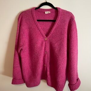 American Vintage East Cardigan - Pink, Size Large